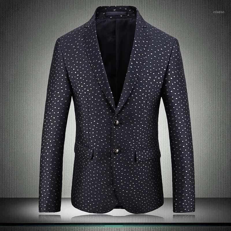 

Plus Size 5xl Male Blazer Luxury Jacquard Party Wedding Prom Blazers Men Fashion Single Breasted Slim Fit Mens Blazer Jacket1, Color as picture