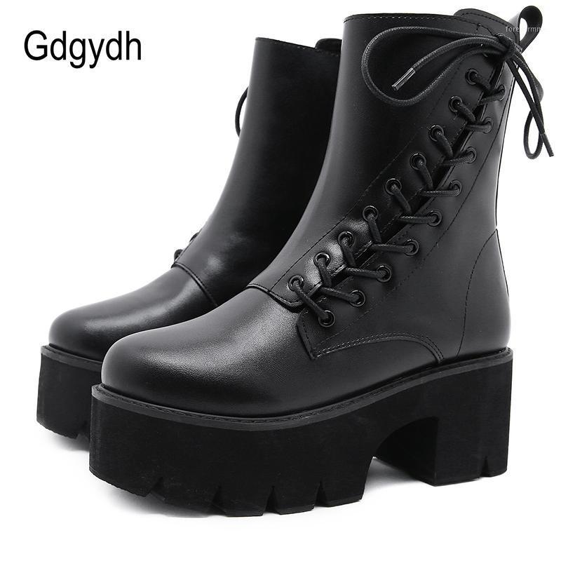 

Gdgydh Thick Heels Ankle Boots Female Women Shoes Heels Platform Boots Harajuku 2021 New Spring Nightclub Shoes On Sale Hot Sale1, Black shoes