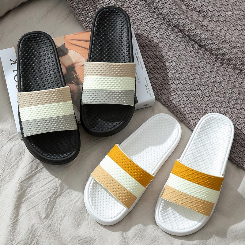 

Summer Slippers Simple Men Slides Bathroom Non-slip Soft Bottom PVC Sandals Male Flip Flops Shoes Woman Zapatos De Hombre1, Yellow