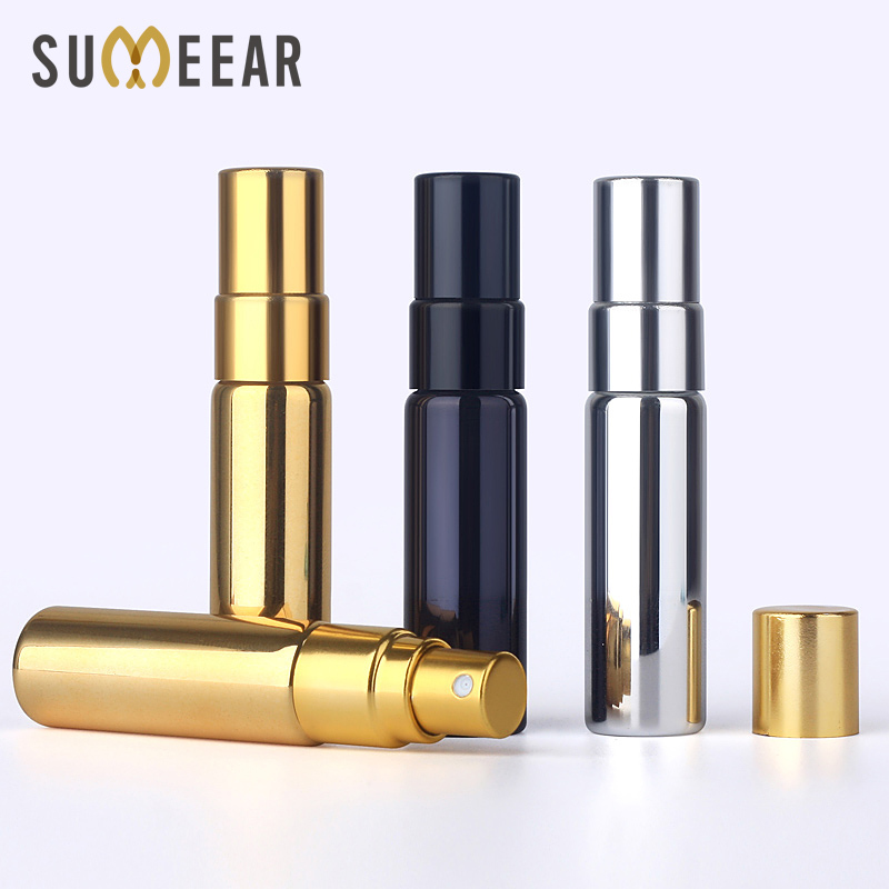 

50pieces/lot 5ml Portable Perfume Bottle Spray Bottles sample empty containers atomizer perfume Mini refillable bottles 201013