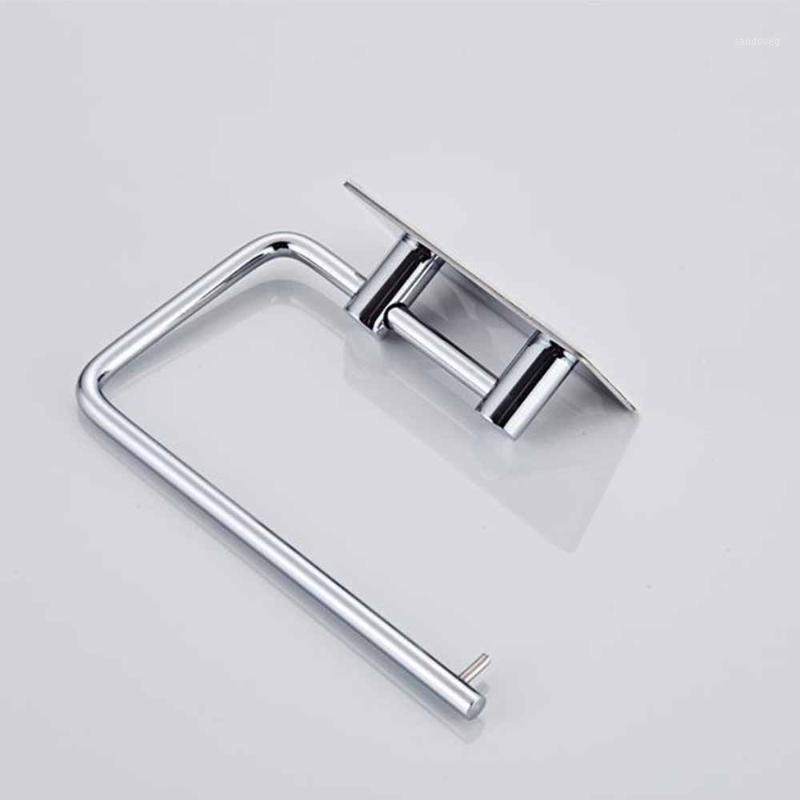 

Not punched Toilet Kitchen Roll Paper Holder Stainless Steel Repeatedly Washable Stick Hooks Rack Bathroom Storage Accessories1