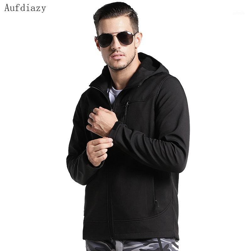 

Aufdiazy Men's Camouflage Softshell Hiking Jackets Outdoor Camping Windproof Waterproof Fleece Male Camo Coats IM0021, Men camo green