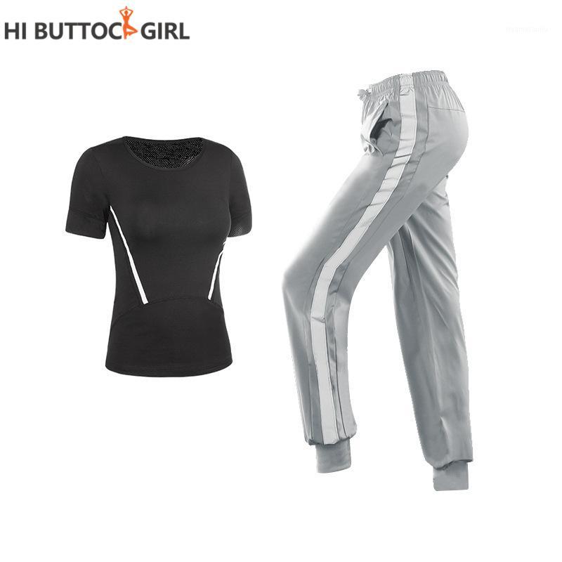 

2Piece Set Yoga Suit Women Sportswear Workout Suit Fitness Clothes Women Solid Color Fitness Jumpsuit Long Sleeve Running Sports1, Pink