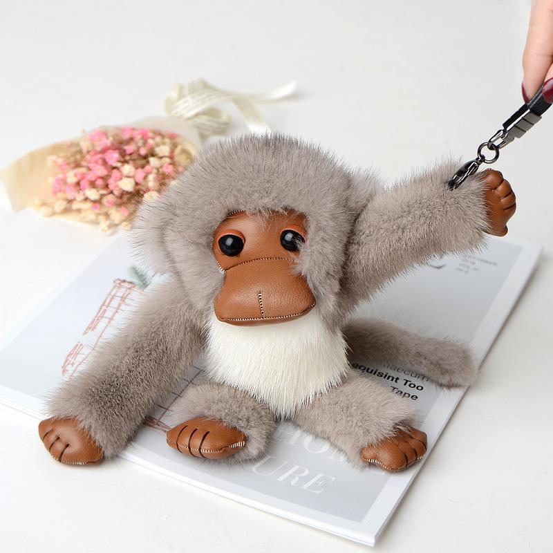 

Fashion jewelry gorilla pendant keychain bag accessories fur cute monkey jewelry1