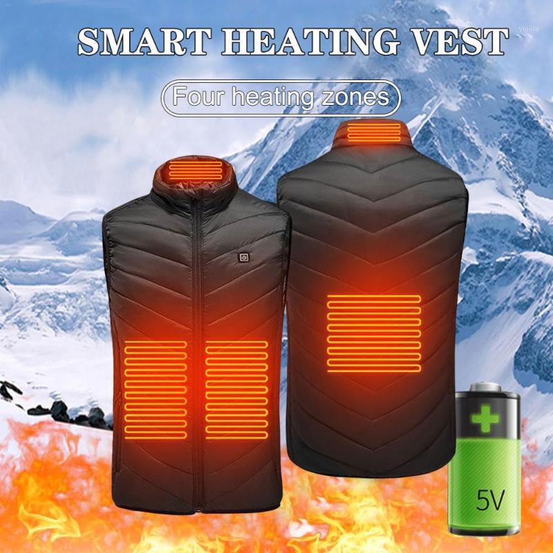 

Heating Vest Washable Usb Charging Heating Warm Vest Three-speed Control Temperature Outdoor Camping Hiking Golf1, Black