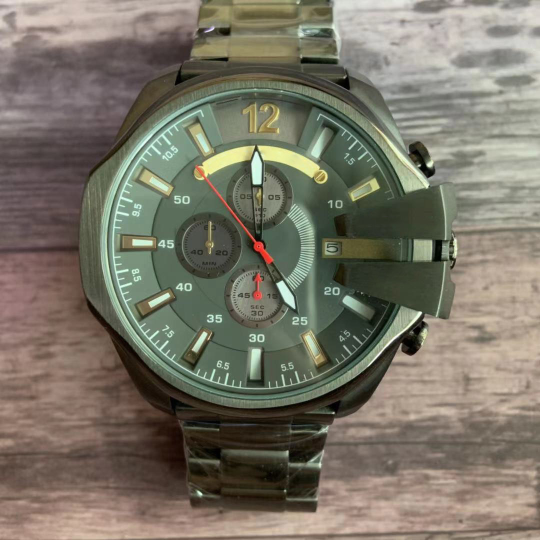 

2020 Super quality sports watch mens wristwatch DZ4329 DZ4308 DZ4309 DZ4318 DZ4323 DZ4360 DZ4466 DZ4523 DZ4512 Man chrongraph watch, Slivery;brown