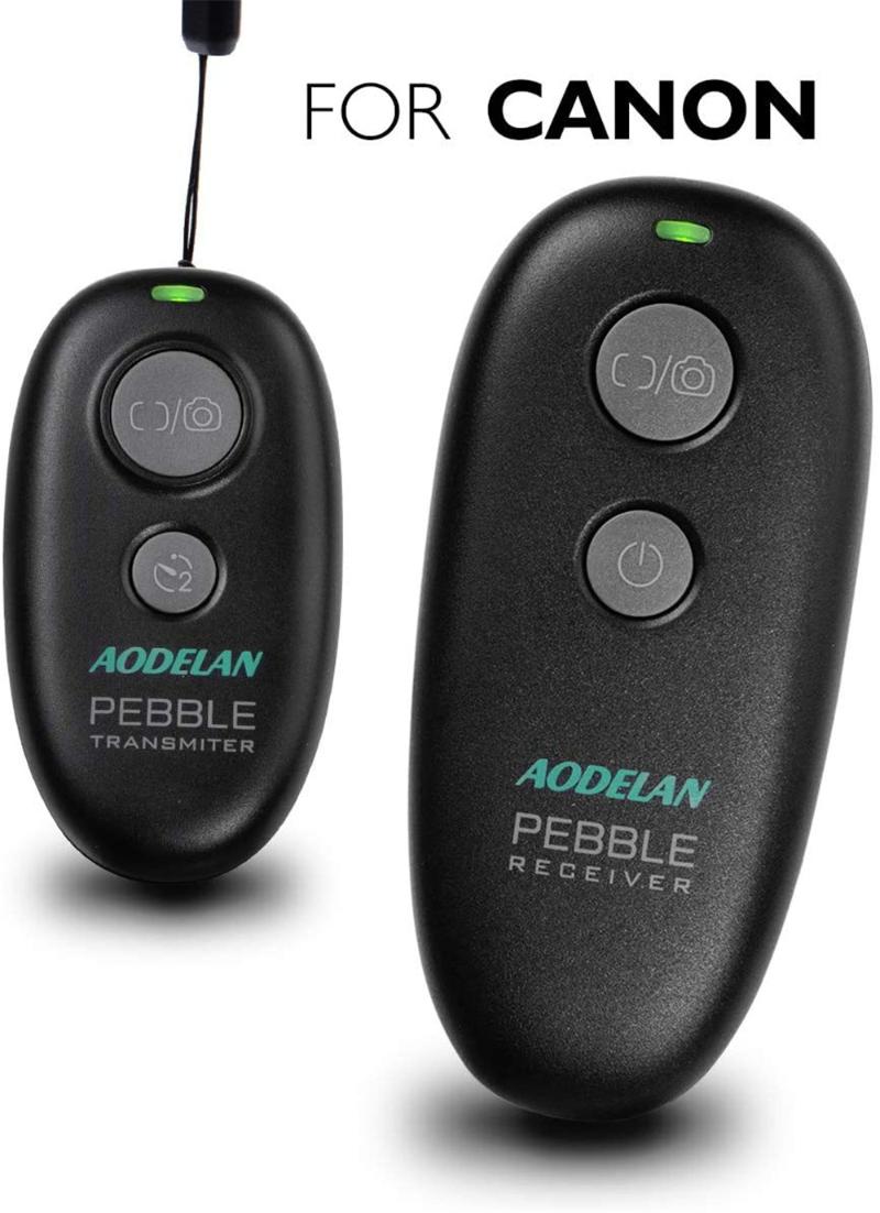 

AODELAN Camera Wireless Shutter Release for 90D, EOS M6 Mark II, R, T7, T7i, 80D, 77D, 70D, 800D, 200D, 1500D, 7D Series