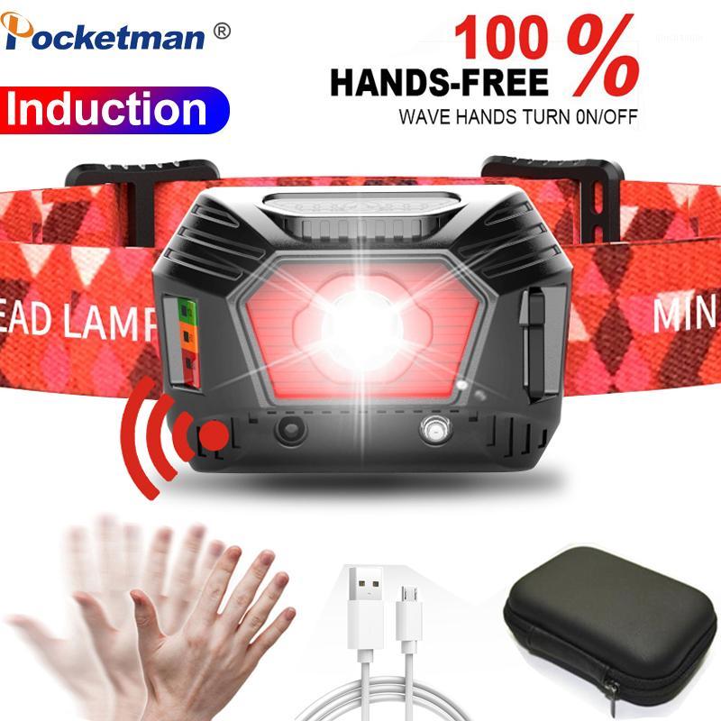 

3500LM Body Motion Sensor most powerful Headlamp LED Headlight USB Rechargeable Head Light Lamp Fishing Camping hunting1