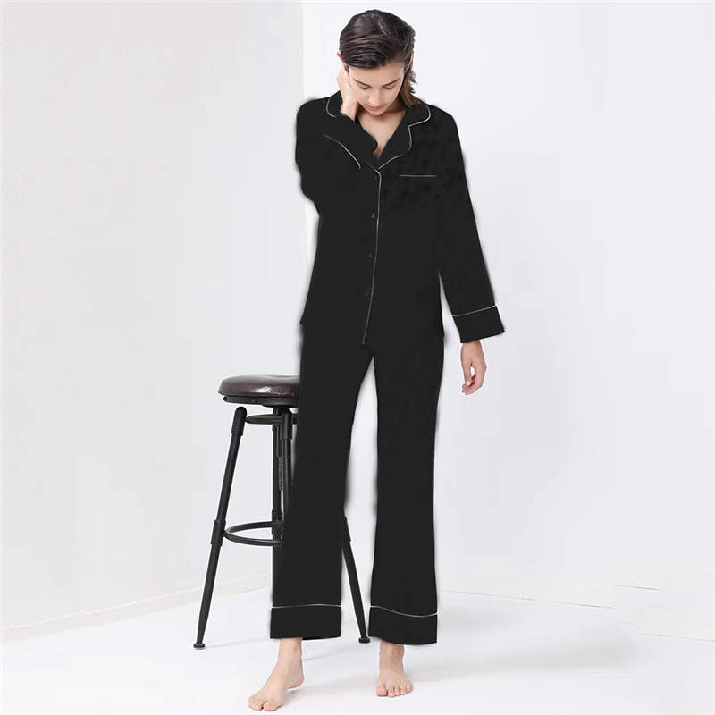 

Letter Womens Pajamas Sleepwear Suits Fashion Casual Ladies Home Clothes Sets Winter Long Sleeve Silky Women Sleepwear 7 Colors Optional, As pic