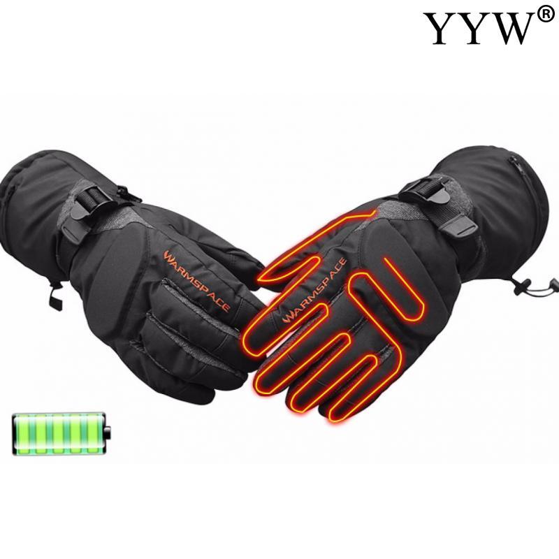 

New Fast Heated Gloves Thicken Anti-Slip Waterproof Heat Warm Li Battery Winter Gloves Adult Women Men Snowmobile Ski Motorcycle, Us plug