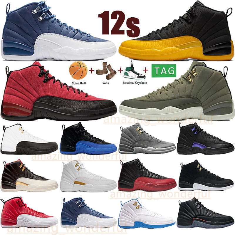 

2023 Top Quality 12 12s basketball shoes Game Royal fragment men women running sneakers Flu Game Dark Concord lndigo Reverse Taxi Twist mens trainers