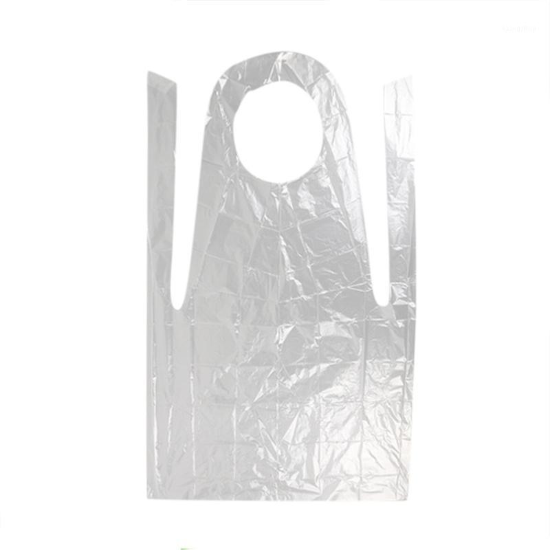 

100pcs Children Home Kitchen Clear Disposable Apron Protective Adjustive Apron for Kichen Cooking Baking Tools1