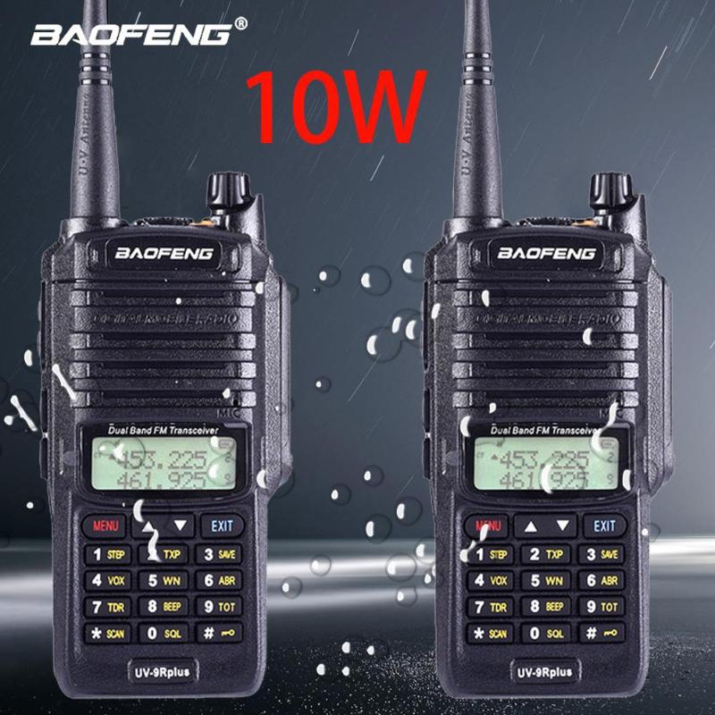 

2pcs Baofeng NEW UV-9R Plus High Power Upgrade Waterproof walkie talkie 10w for two way radio long range 5-10km 4800mah