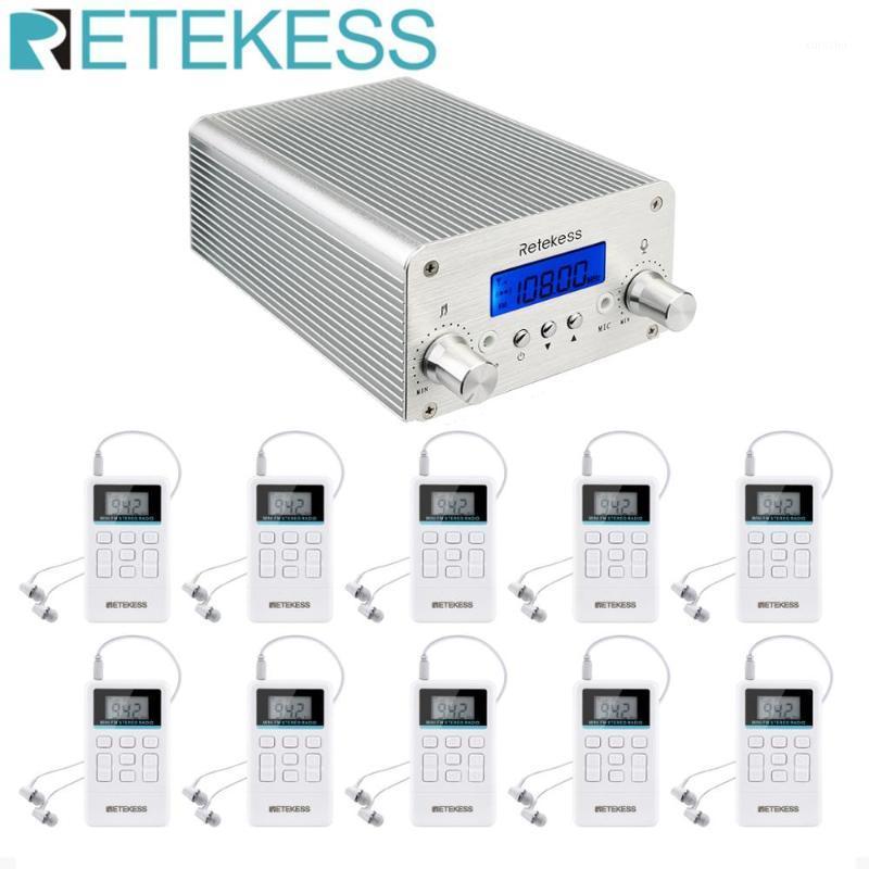 

Retekess TR501 6W Wireless FM Broadcast Transmitter Radio Station+10pcs TR612 Radio for Drive-in Church Meeting Translation1