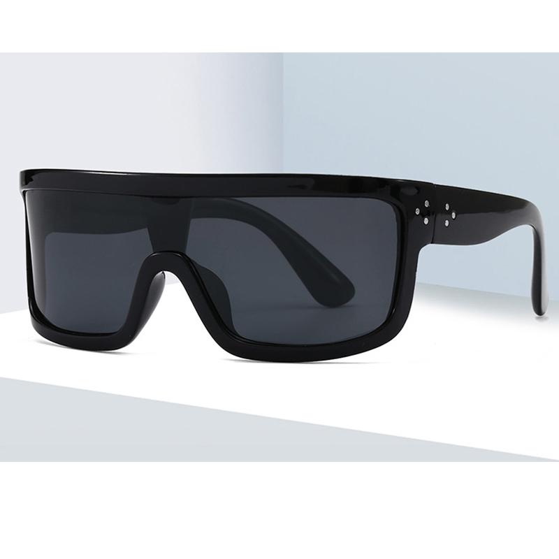 

Fashion Oversized Square Sunglasses Women Vintage 2021 Unique Black Pilot Sun Glasses Female Shades UV400