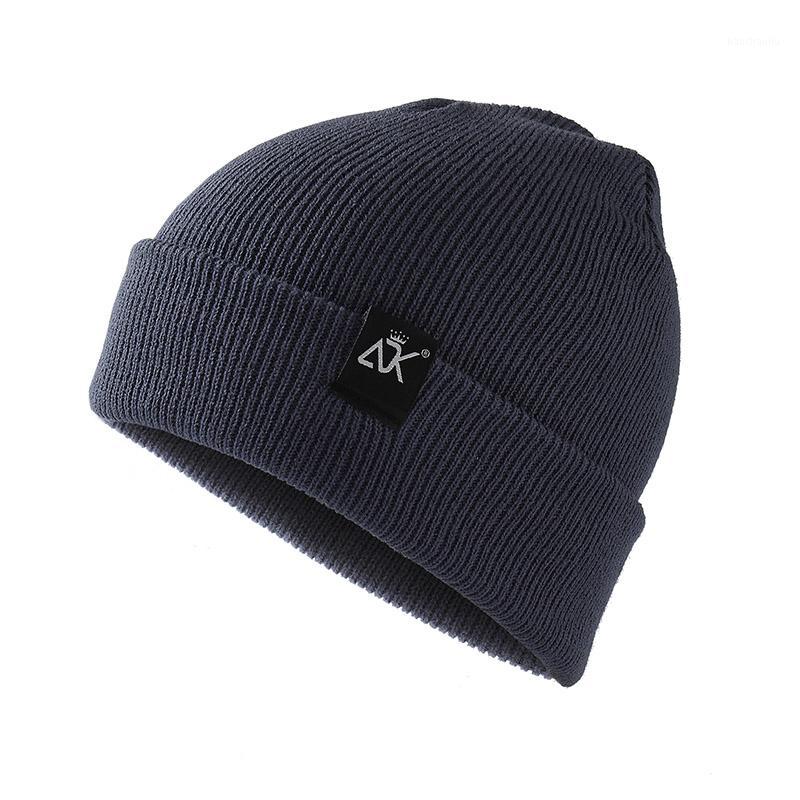 

Winter Casual Beanies For Men Women Unisex Fashion Knitted Autumn Hat Solid Color Hip-hop Skullies Soft Bonnet With Label Cap1