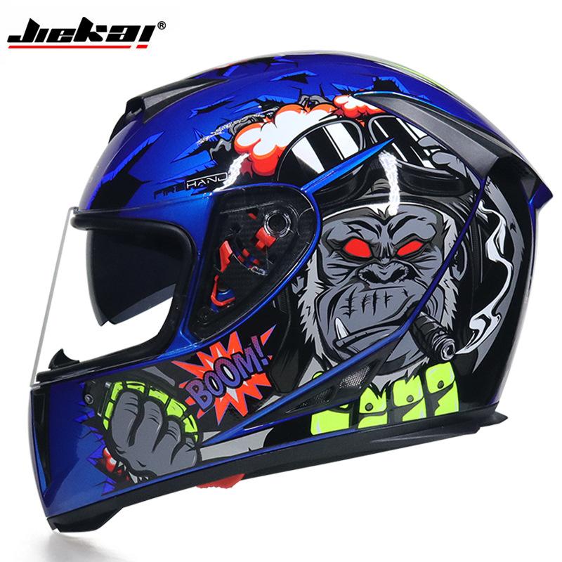 

Double Lens Racing Safety Mountain Full Face Helmet Motocross Motorcycle Helmets Moto Helmet Moto Cross Casco Casque DOT, 11