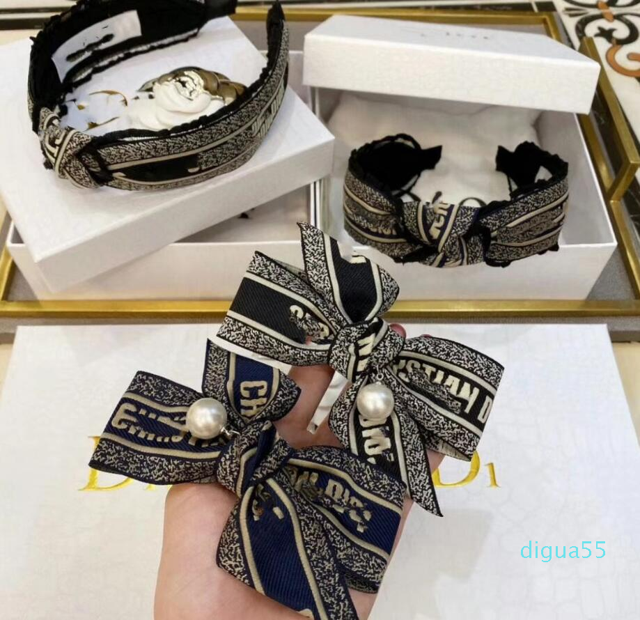 

Classic Designer Letter Print Wide Brimmed Mixed Color Headbands Luxury Cloth Fabric Hairpin Headband Hair Hoop Accessories