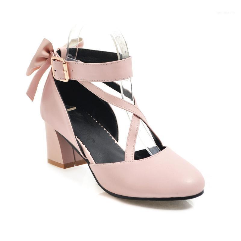 

Sweet bowknot is the size and age season fashion thick with high code 2020-43 cingulate single woman shoes1, Black