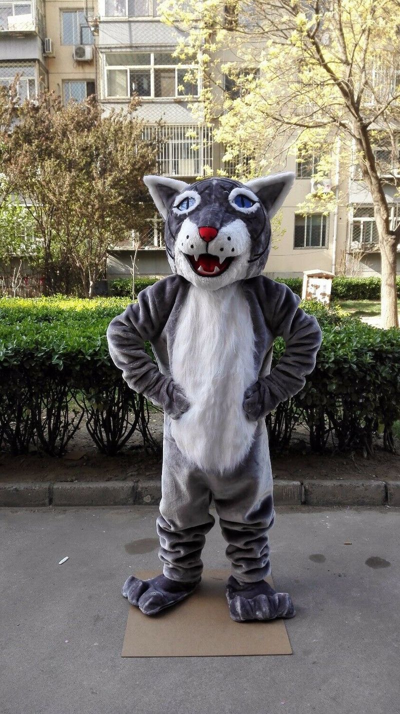 Costumes de mascotte Costume de mascotte de chat sauvage Costume Party Game Dress Outfits Vêtements Publicité Carnaval Halloween Noël Festival de