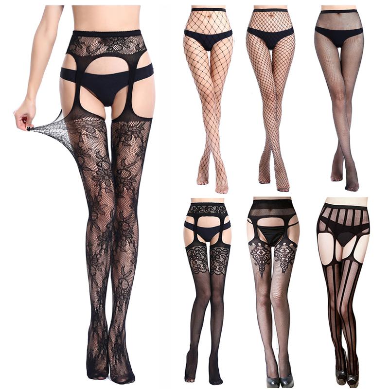 

Arherigele Sexy Lace Stockings Thigh High Over The Knee Socks for Female Lace Floral Tights Thigh High Nylon Lady Stockings, 1pcs style h