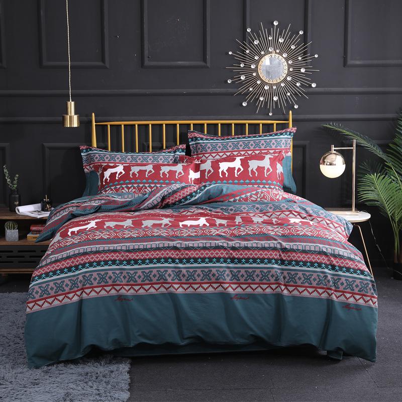 

Cotton Mandala Duvet Cover Set Bohemian 3D Comforter Bedding Sets Pillowcase Simplicity Bed Sheet Quilt Cover, Style1