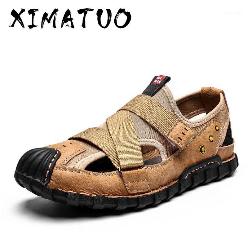 

New Summer Men Sandals Casual Beach Men Casual Shoes High Quality Men's shoes Breathable Rome Sandals The Men's Size 481, Sand color