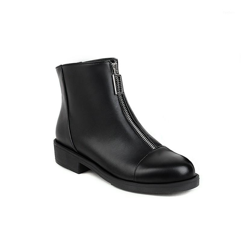 

Big Size Simple short boots boots women shoes ankle for women ladies shoes woman winter1, Black