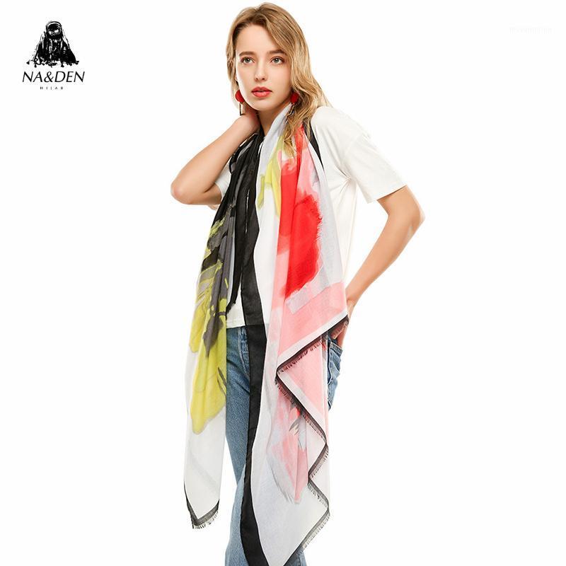 

Fashion Graffiti print scarf shawl New women muslim hijabs soft turban popular wrap1