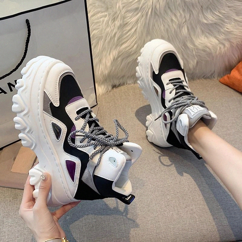 

Winter High Top Sneakers Women Vulcanized Shoes High Platform Sneakers Fashion Brand Designer Chunky Trainers Ladies 2020 #Pn3p