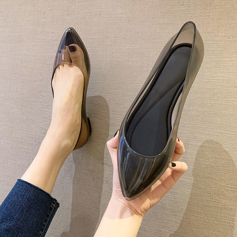 

2021 New Women Pumps Low Heels Ladies Slip on Spring Autumn Office Pointed Toe Outdoor Hot Fashion Woman Footwear Hmni, Nude