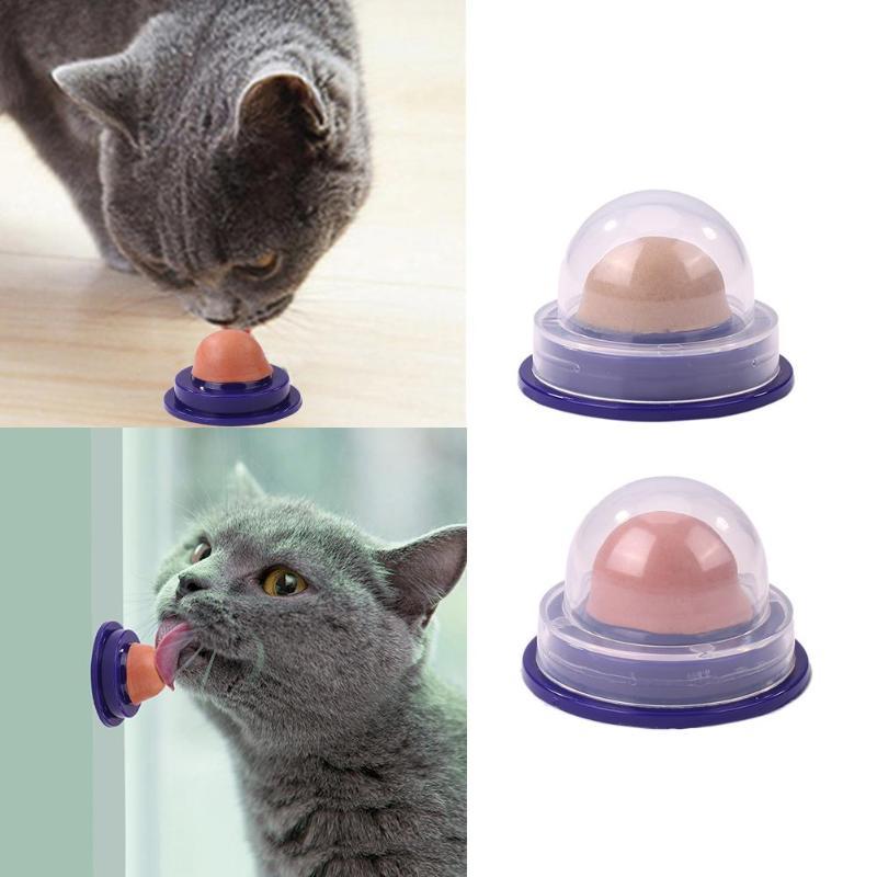 

Healthy Cat Catnip Sugar Candy Licking Solid Nutrition Gel Energy Ball Toy for Cats Kittens