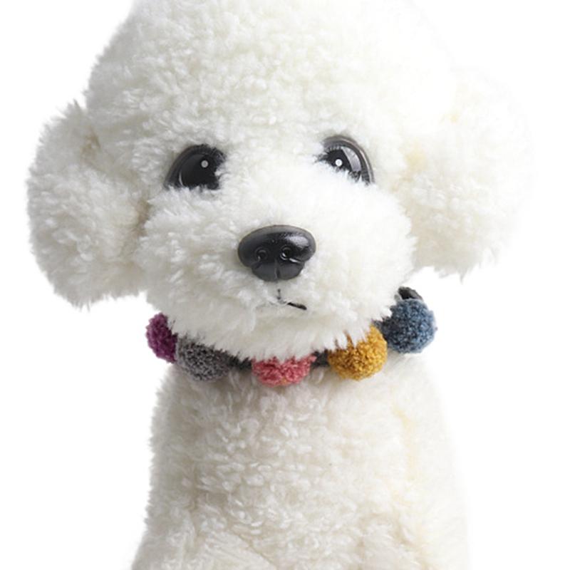 

Dog Personalized Collar with Plush Ball Pet Tag Durable Collar Custom Puppy Cat Adjustable For Small Medium Large Dogs