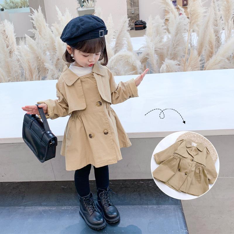 

Teenage Trench Coats For Girls Windbreaker Autumn Long Khaki Coats Children Clothing Kids Clothes School Outfits 6 8 10 12 Year1, Picture color