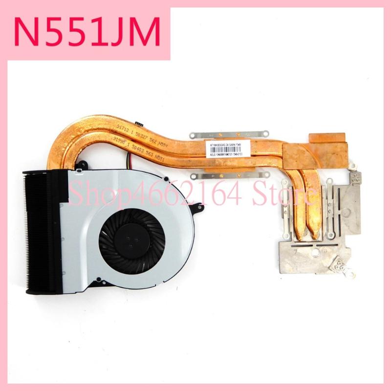 

N551JM laptop cpu cooling fan heatsink for ASUS N551J G551 G551JM JW G551JX N551JK N551JW Laptop Cooling heatsink&Fan Radiator