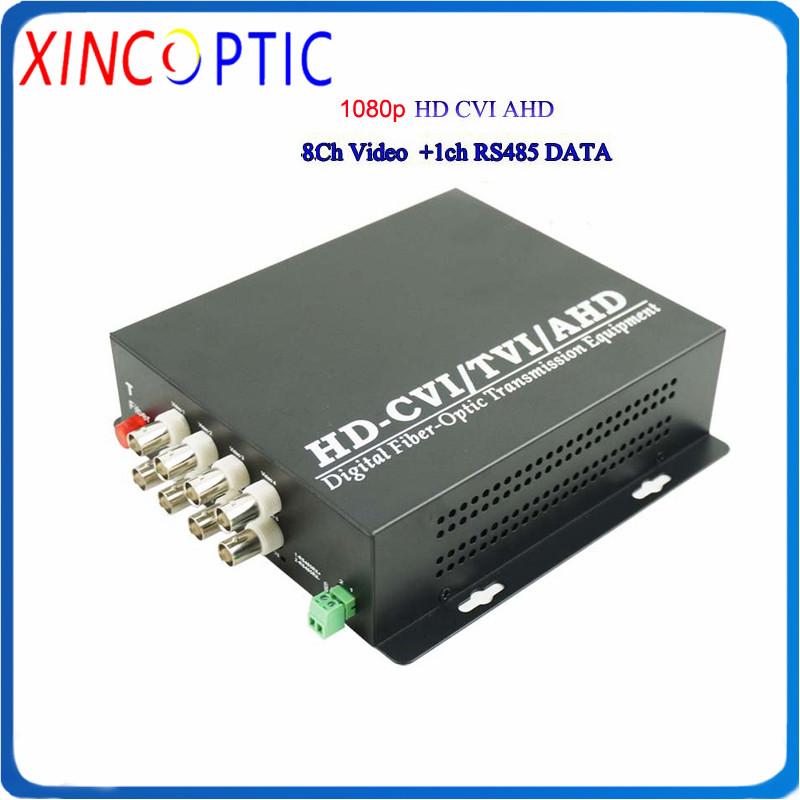 

8Ch HD CVI/TVI/AHD to Fiber Video Converter 1080P,SM,SX,20KM,FC,8Channel High Definition CCTV Fiber Optic Transmission Converter
