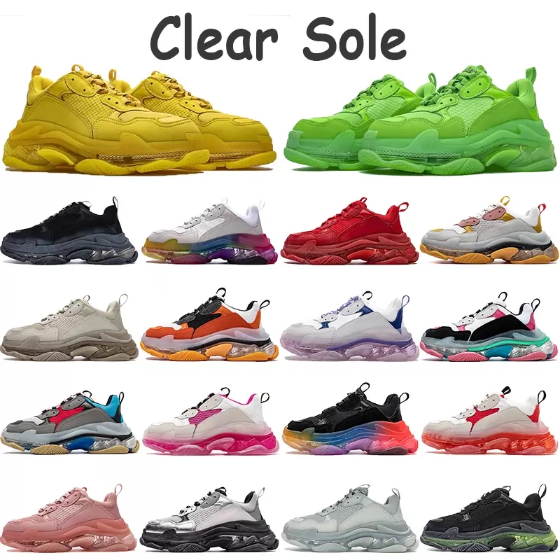 

Kids Triple S Clear Sole Sneakers Designer Luxury Toddler Tennis Shoes Trainers Runner platform Dad Shoe Low Top Youth Paris Jogging Flats Chunky Sneaker, Fill postage