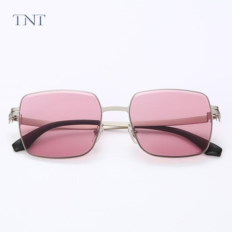 

TNT Sunglasses For Women ladies NoScrew Diamond cutting Nylon Lens Brand Designer Ocean Shades Vintage Sun Glasses UV400 9083