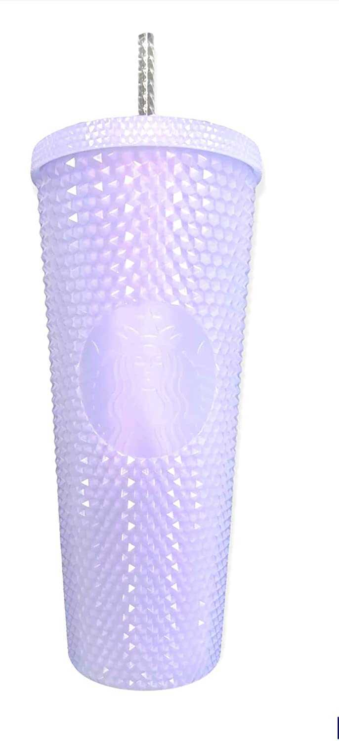 

Starbucks 2021 Holiday Icy lilac Bling Studded Cold Cup Tumbler 24oz97NX