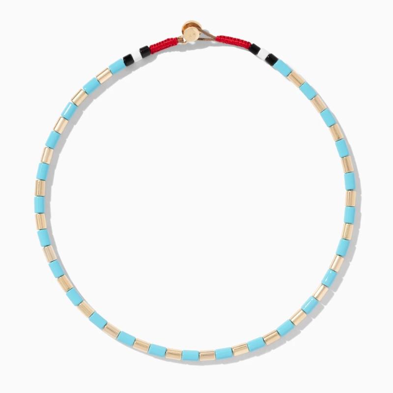

vsco girl GILDED U-TUBE NECKLACE tubular metal enamel beads necklace women collares de moda 2020 accesorios mujer bijoux