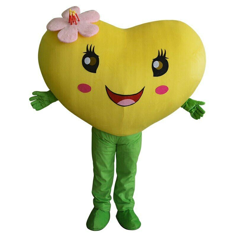 Mascot Costumes Heart Love Mascot Costume Adult Suit Halloween Party Dress Outfit Wedding Party-image-748262350