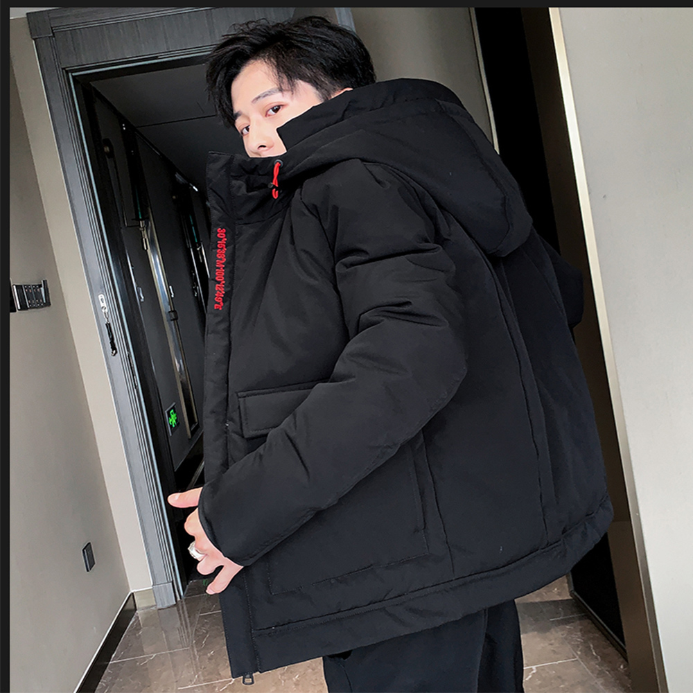 

2021 Warm Winter Coat Thick with Hoodie Cotton Jacket Men's Clothing 4xl K4wu, Haji