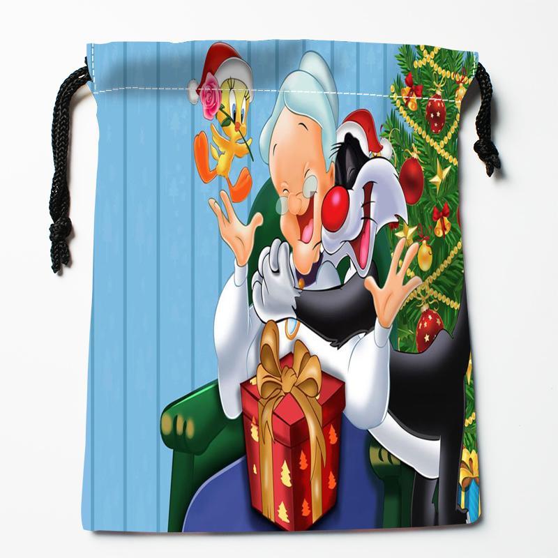 

New Christmas Tweety Bird Modern Picture Drawstring Bags Custom Storage Printed Receive Bag Type Bags Storage Size 18X22cm1