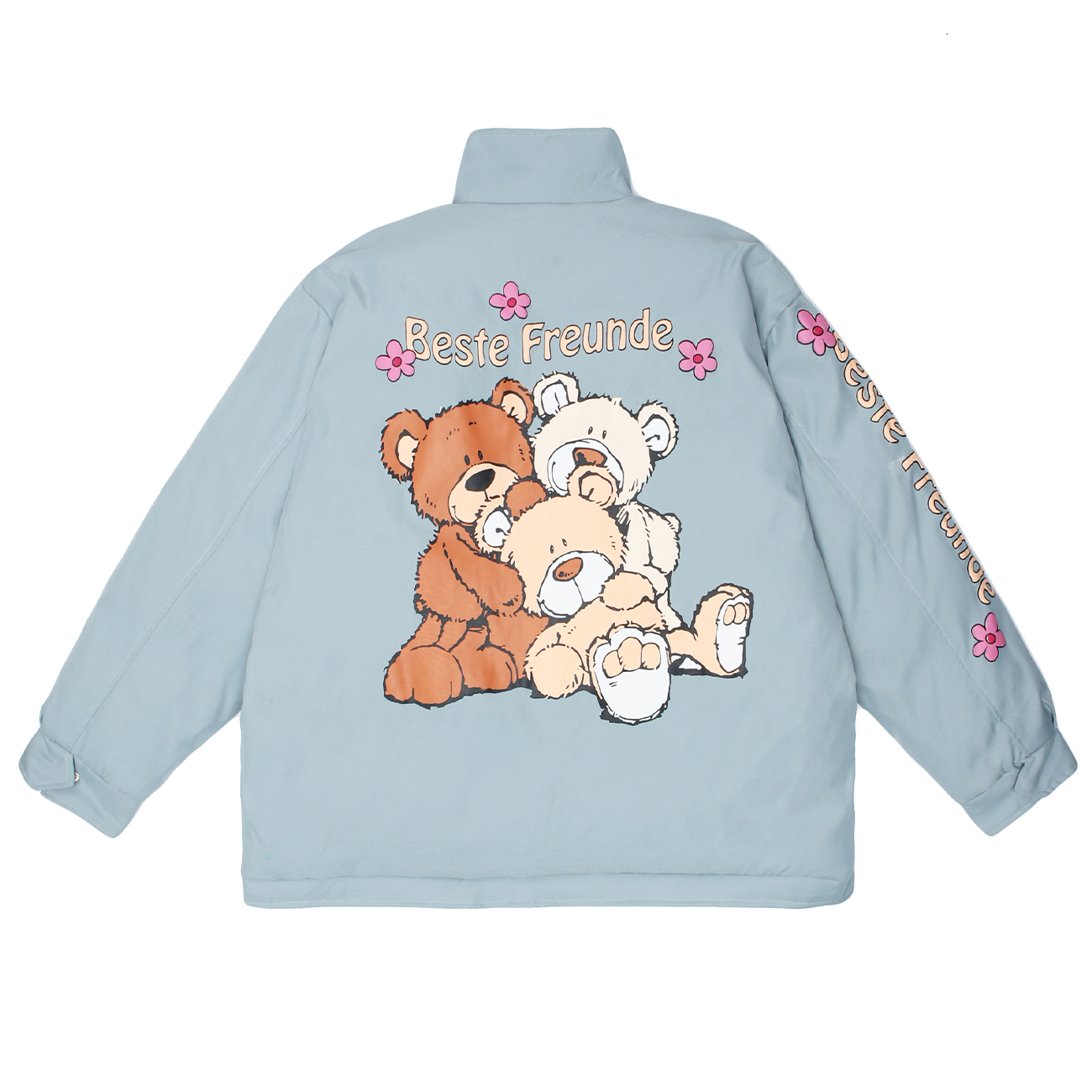 

2021 New Hip Hop Parka Jackets Men Streetwear Bear Print Multi Pockets Padded Jacket Winter Harajuku Cotton Pullover Warm Outwear Qduj, Black
