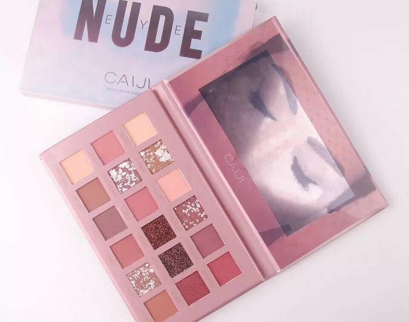 

Factory Direct DHL Free Shipping Hot Brand New Arrivals New Makeup Eyes CAIJI NUDE Palette 18 Colors Eyeshadow!19.7g, Multi