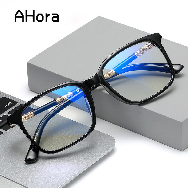 

Ahora New Square Reading Glasses Blue Light Blocking Women&Men Presbyopia Eyeglasses Magnify Eyewear +1.0to+4.0 Fashion 2021