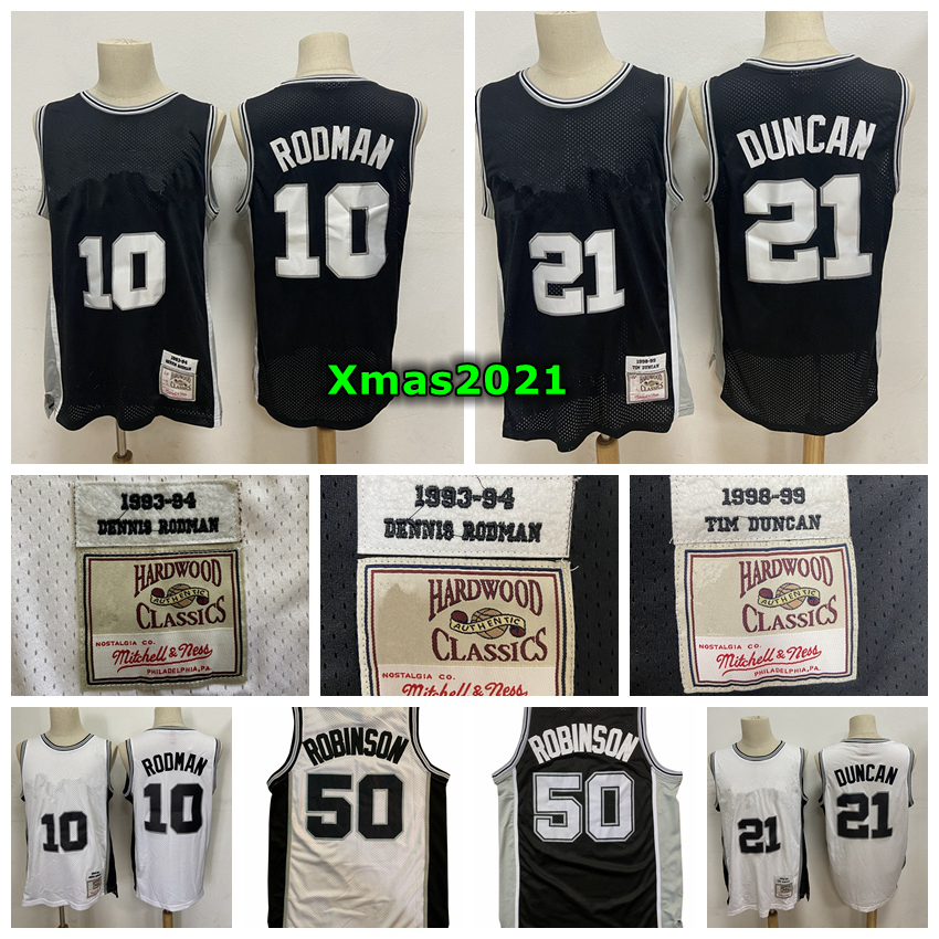 

Vintage Mens DeMar 10 DeRozan Mitchell Ness Authentic Swingman Jersey Stitched Retro Classic 50 David Maurice Robinson 21 Basketball Jersey, Black;red