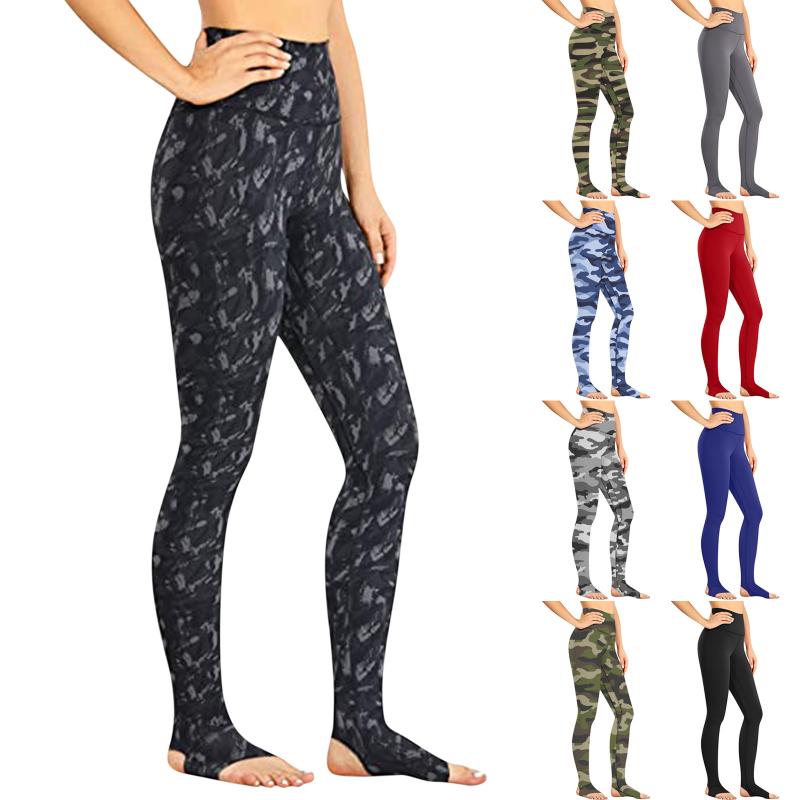 

Women's Yoga Pants Breathable Quick-drying Workout Leggings Fitness Trousers Sports Running Yoga Athletic Tight-fitting Pants #4, Red