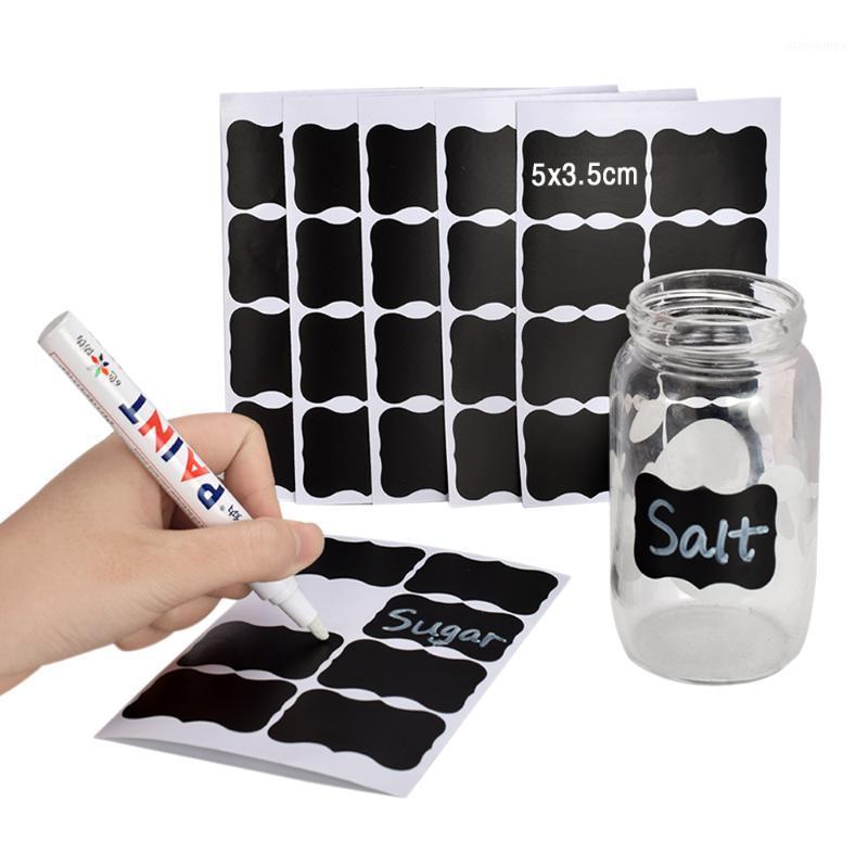 

3pcs Simple Erasable Blackboard Sticker Craft Kitchen Jars Organizer Labels Chalkboard Chalk Board Sticker Black Board1