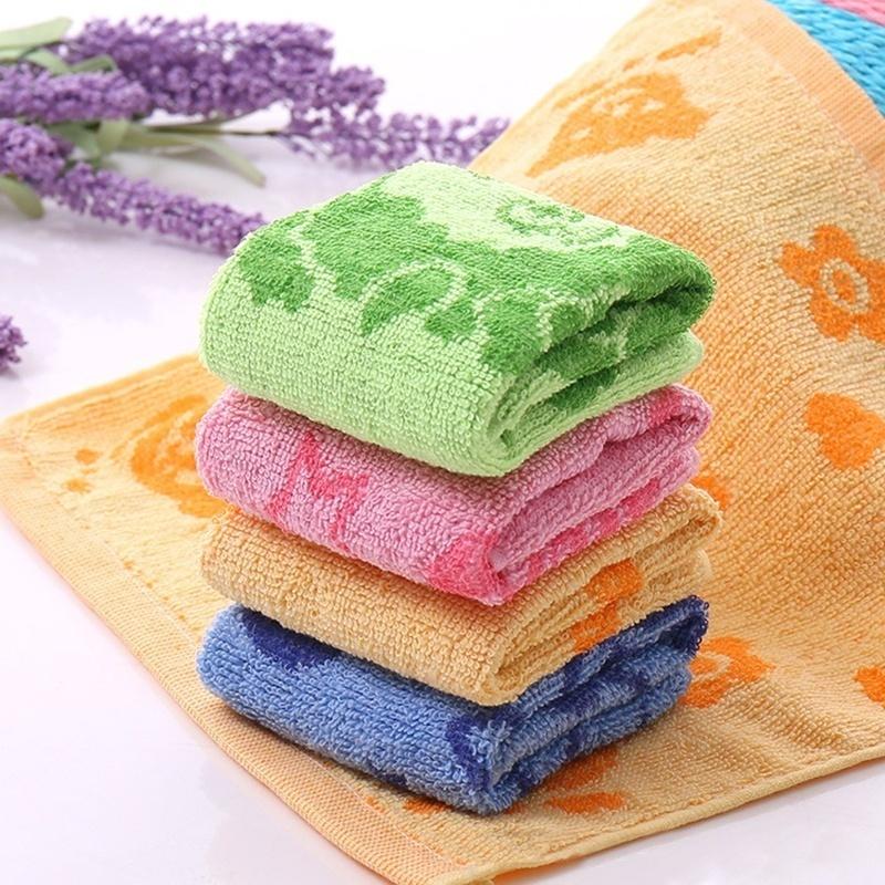 

Cartoon Embroidered Mini Towel Bear Cotton Wash Cloth Hand Face WJJJRY686, Green